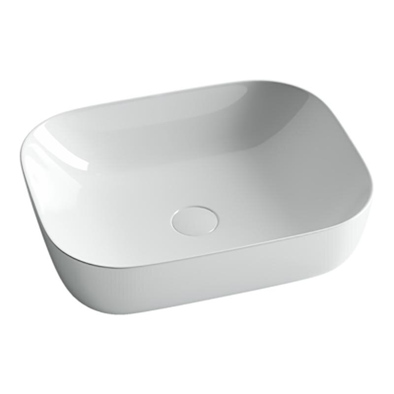 Изображение товара Раковина Ceramicanova CN6008 50.5 x 40.5 x 14 см, накладная, прямоугольная, без перелива, сантехфарфор
