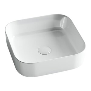 Изображение товара Раковина Ceramicanova CN6012 38.5 x 38.5 x 13.5 см, накладная, квадратная, без перелива, сантехфарфор