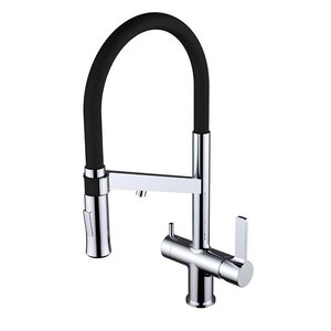 Изображение товара Смеситель Clever Chef WT19 60729 для кухонной мойки, с выходом для питьевой воды, хром