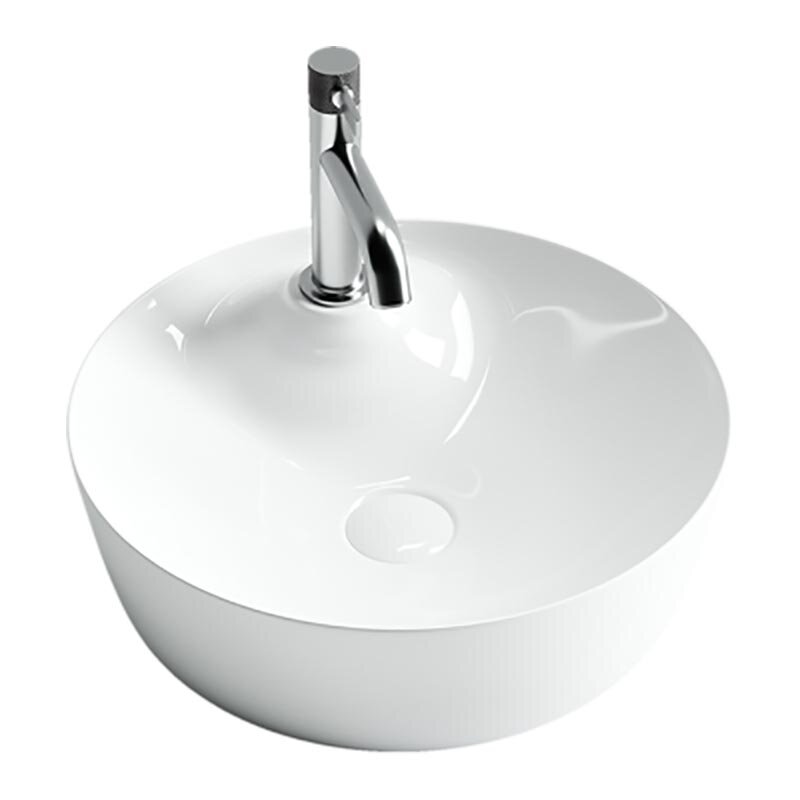 Изображение товара Раковина Ceramicanova CN6014 43.5 x 43.5 x 13.5 см, накладная, круглая, без перелива, сантехфарфор