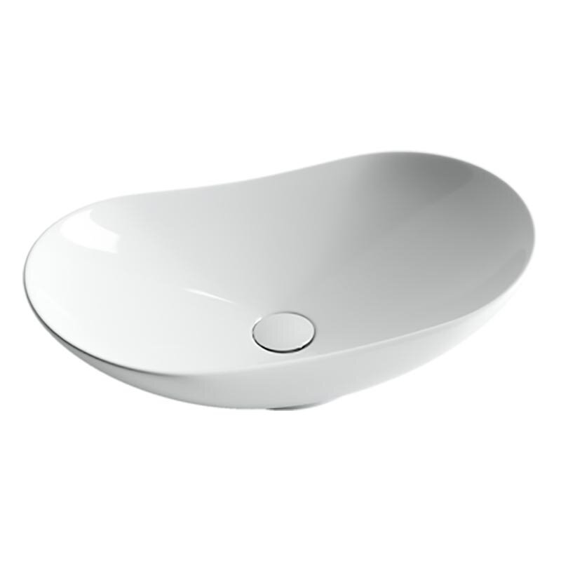 Изображение товара Раковина Ceramica Nova CN6015 овальная накладная без перелива 62x36 см