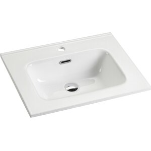 Изображение товара Раковина Ceramicanova Element CN7001 61 x 46.5 x 12.5 см, прямоугольная, с переливом, сантехфарфор