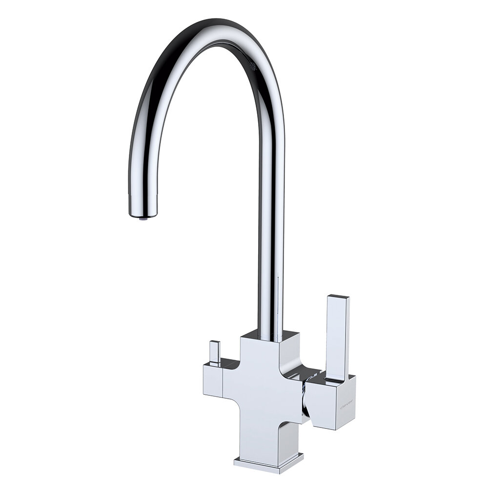Изображение товара Смеситель Clever Osmosis Square 60151 для кухонной мойки, с подключением к фильтру, ec3, хром Изображение товара Смеситель Clever Osmosis Square 60151 для кухонной мойки, с подключением к фильтру, ec3, хром