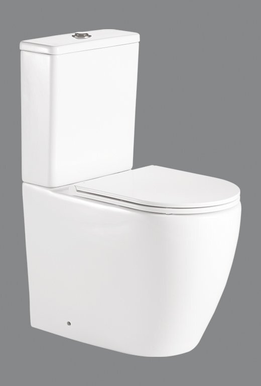 Изображение товара Напольный унитаз BelBagno Etna BB2157CPR/BB2157T, безободковый