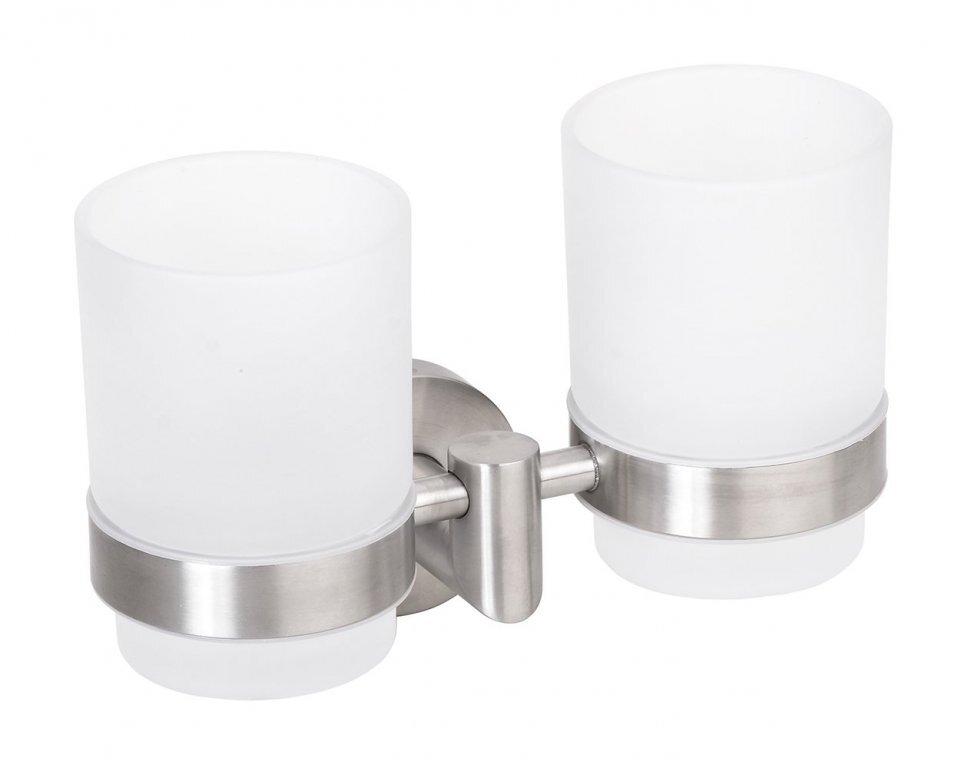 Изображение товара Стакан для зубных щеток Bemeta Neo двойной настенный из нержавеющей стали