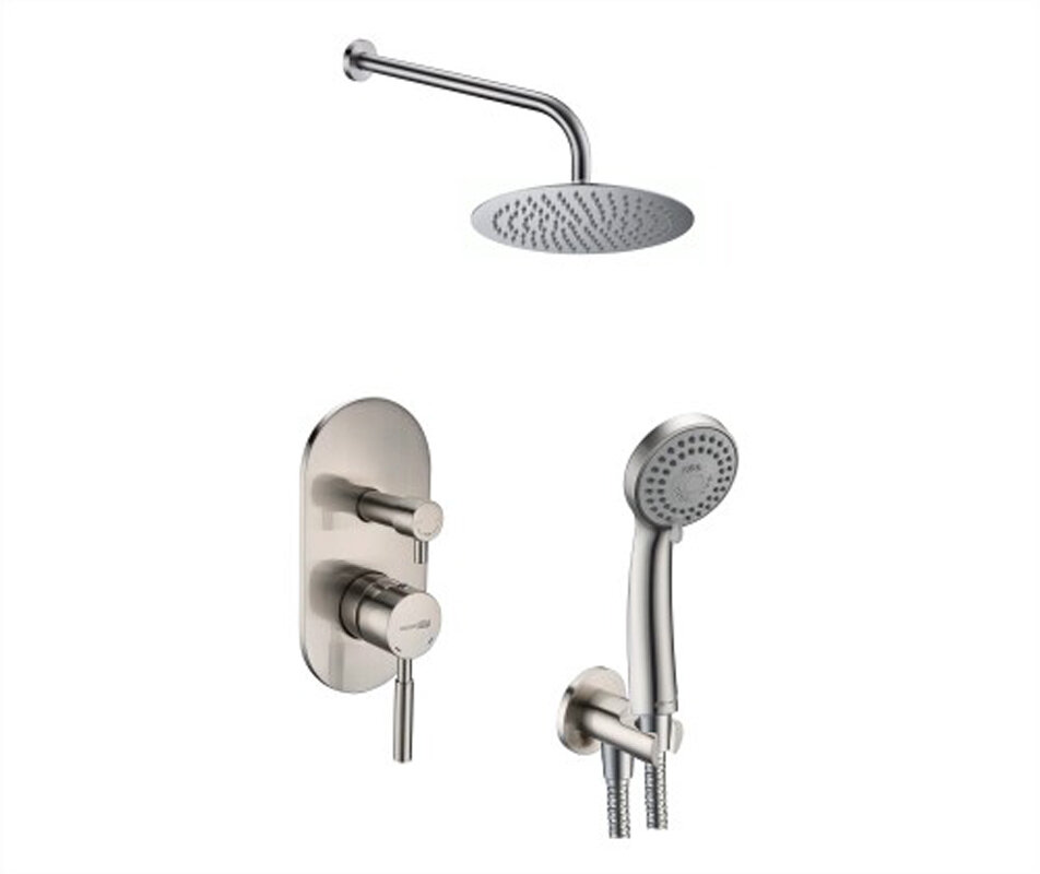 Изображение товара Душевая система WasserKRAFT A16421 скрытый монтаж матовый хром Германия