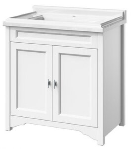 Изображение товара Тумба под раковину Caprigo Aspetto Preston 80 белая с раковиной