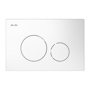Изображение товара Клавиша Am.Pm Pro L I049001, пневматическая, белый глянцевый