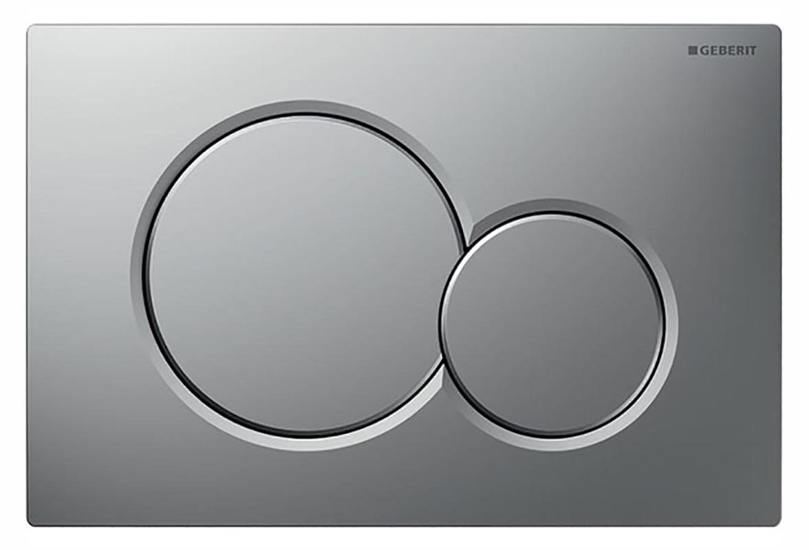 Изображение товара Клавиша Geberit Sigma Type 01 115.770.JQ.5 матовый хром двухрежимный с легкоочищаемой поверхностью