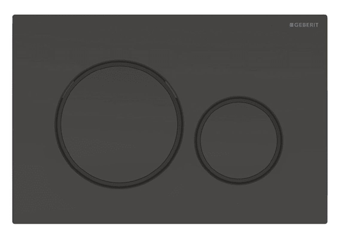 Изображение товара Клавиша смыва Geberit Sigma 20 черный глянец, двухрежимный с механизмом пневматической системы Изображение товара Клавиша смыва Geberit Sigma 20 черный глянец, двухрежимный с механизмом пневматической системы