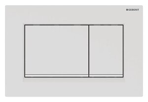 Изображение товара Клавиша Geberit Sigma Type 30, 115.883.01.1, с легкоочищаемой поверхностью, лакированный белый матовый/белый