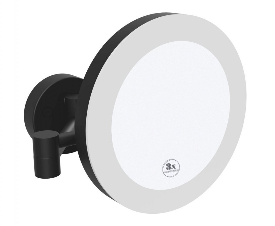 Изображение товара Косметическое зеркало Bemeta 116101770 с LED-подсветкой, черное Изображение товара Косметическое зеркало Bemeta 116101770 с LED-подсветкой, черное