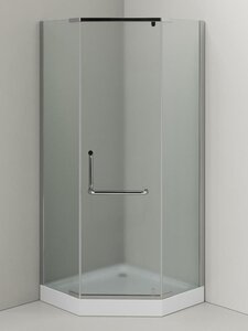 Изображение товара Душевой уголок Agger A03-090MCR, 88 х 88 х 207 см, с поддоном, стекла матовые, профиль хром, с полотенцедержателем