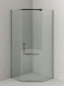 Изображение товара Душевой уголок Agger A03-090TCR/G, 90 х 90 см, без поддона, стекла прозрачные, профиль хром, с полотенцедержателем