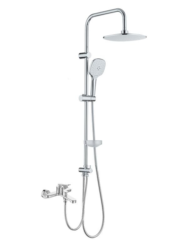 Изображение товара Душевая система Agger Beauty A2695000 с фиксированным изливом, хром глянцевый