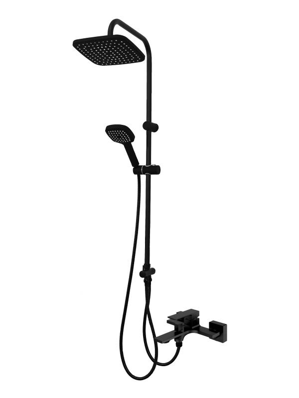 Изображение товара Душевая система Orange Lutz M04-944b с фиксированным изливом, черный матовый