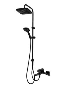 Изображение товара Душевая система Orange Lutz M04-944b с фиксированным изливом, черный матовый