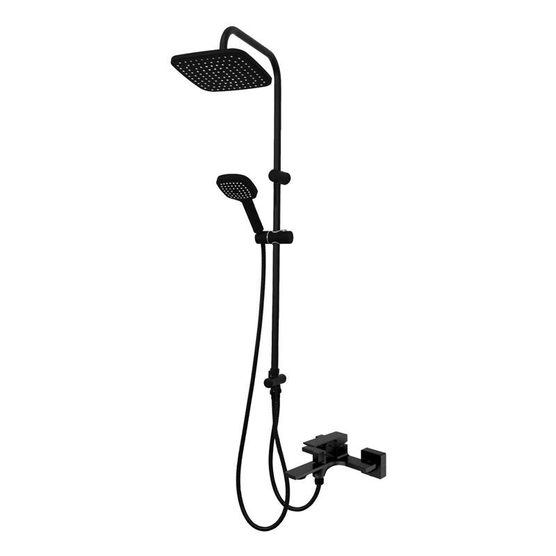 Изображение товара Душевая система Orange Lutz M04-944b с фиксированным изливом черный матовый