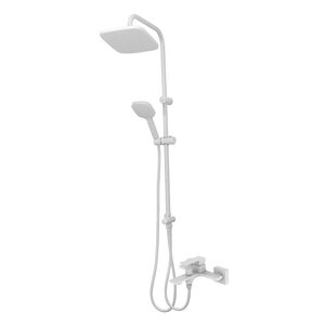 Изображение товара Душевая система Orange Lutz M04-944w белый матовый с верхним и ручным душем