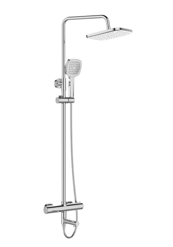 Изображение товара Душевая система Orange Thermo с термостатом и поворотным изливом хром глянцевый T02S4-911cr