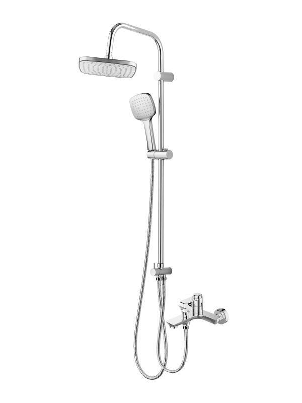 Изображение товара Душевая система Orange Thermo с термостатом, с фиксированным изливом, хром глянцевый, T19-944cr