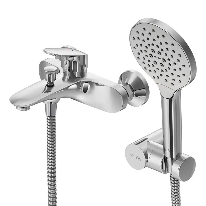 Изображение товара Стильный смеситель Am.Pm Like F8015000 для ванны и душа хром Германия