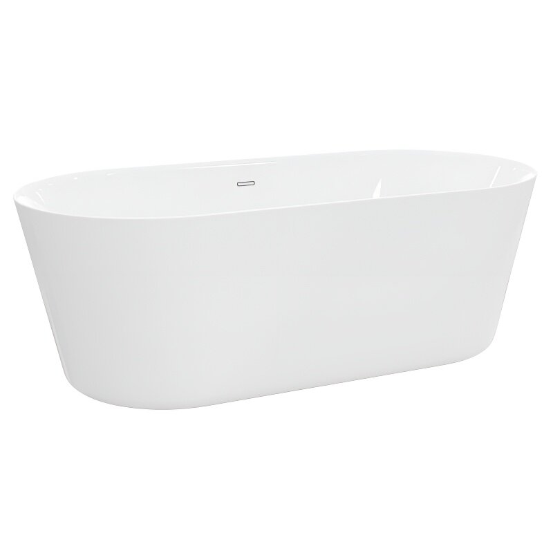 Изображение товара Акриловая ванна BelBagno 140x70 см овальная без гидромассажа белая