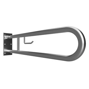Изображение товара Опорный U-образный поручень Bemeta Help 301102282 с держателем рулона 82.9 см, хром матовый