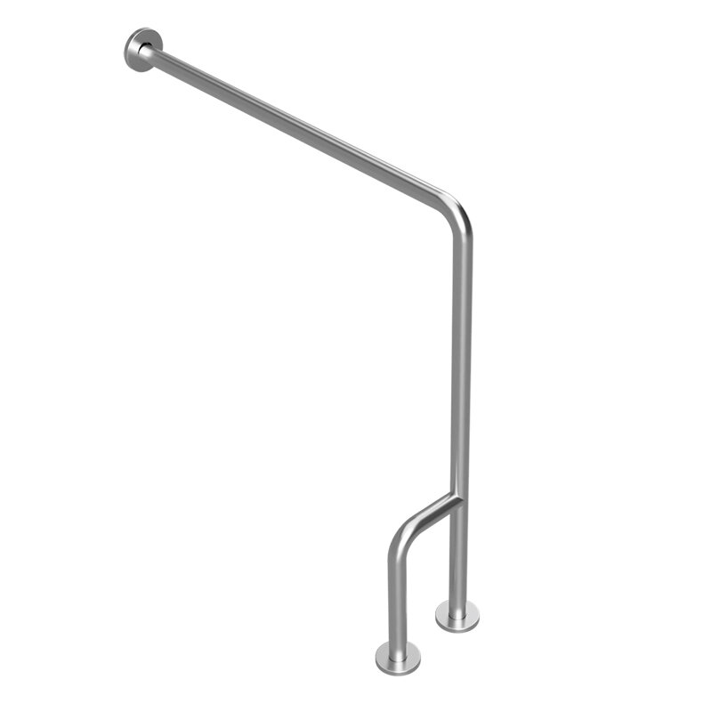 Изображение товара Опорный поручень Bemeta Help 301112132 23x84x89 см, левый, хром матовый