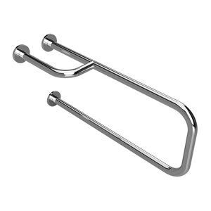 Изображение товара Опорный поручень Bemeta Help 301112161 для ванной и туалета, правый, хром, 23x77.6x38 см