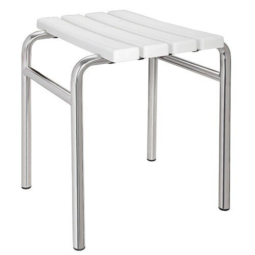 Изображение товара Стул в душ Bemeta Help 338125071 44 см белый хром глянцевый