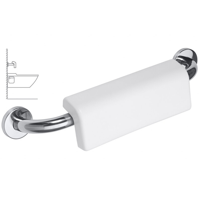 Изображение товара Поручень Bemeta Help 301100501-o Под спину 58 см хром глянцевый