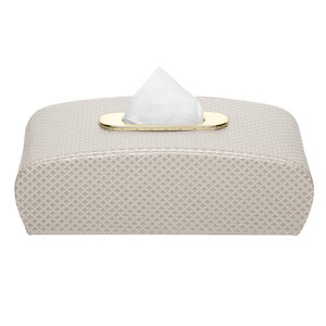 Изображение товара Салфетница Camelos, квадратики светлые, золото, SP-KLG