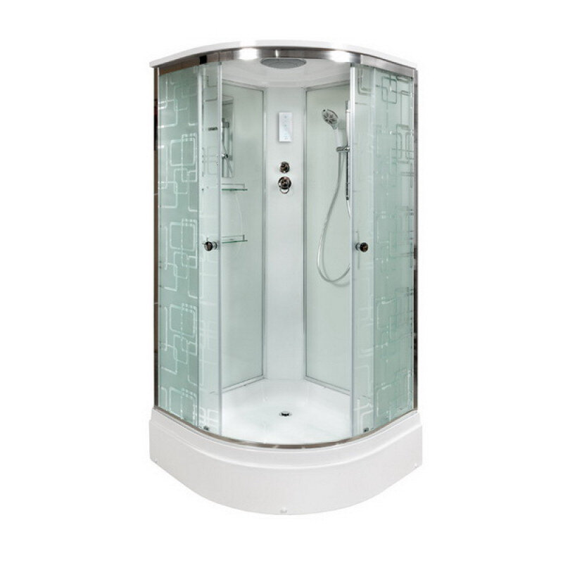 Изображение товара Душевая кабина Dto EM 2710 100х100 см с крышей и электрикой