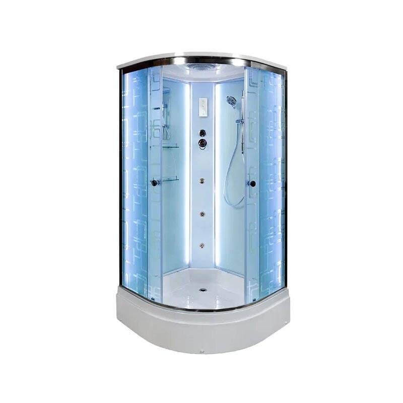 Изображение товара Душевая кабина Dto EM 2710 100x100 с гидромассажем и LED подсветкой