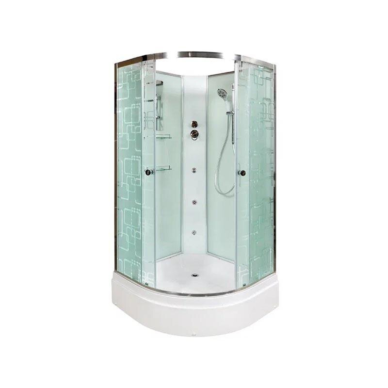 Изображение товара Душевая кабина Dto EM2710 N с гидромассажем, 100x100 см, без крыши