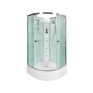 Изображение товара Душевая кабина Dto Em EM2710NGM, 100 x 100 см, без крыши, с гидромассажем