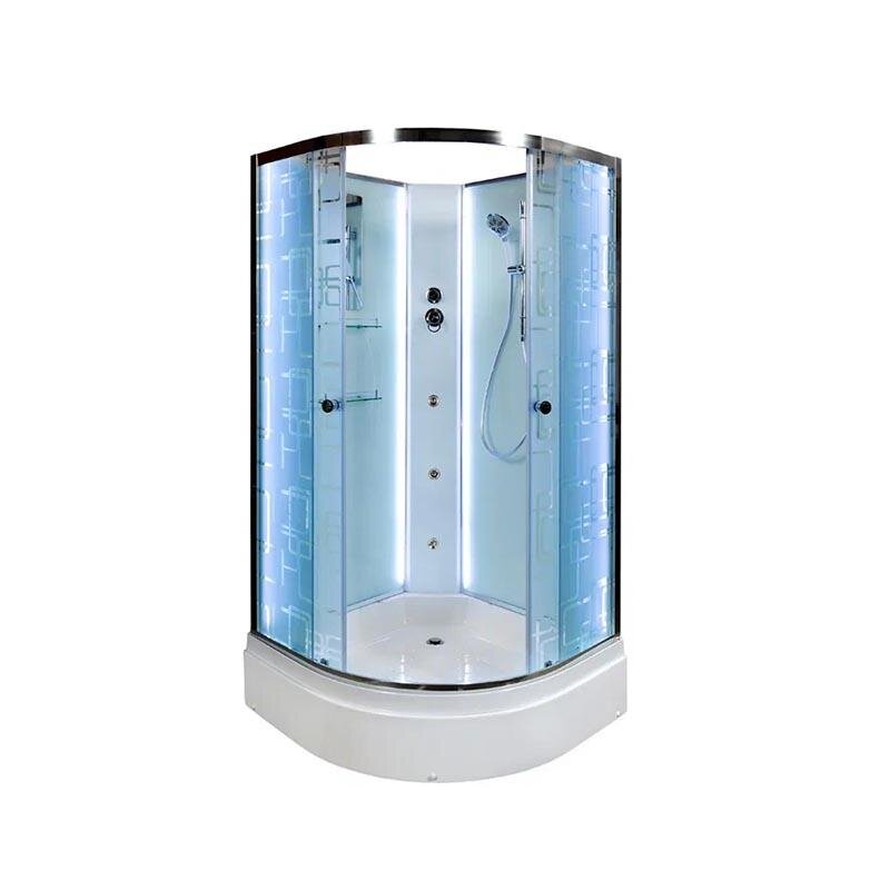 Изображение товара Душевая кабина Dto EM 2710 N с гидромассажем и LED подсветкой 100x100 см