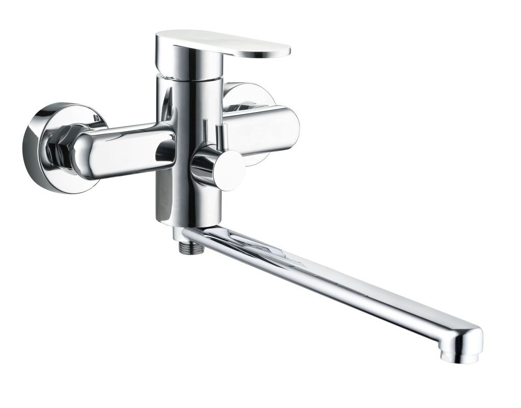 Изображение товара Смеситель G.lauf NOB7-A128 для ванны и душа хром однорычажный с поворотным изливом