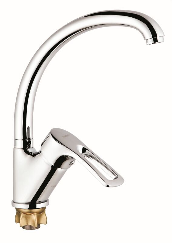 Изображение товара Смеситель G.lauf 9G4-A181 для кухонной мойки с хромированием, однорычажный, C-излив