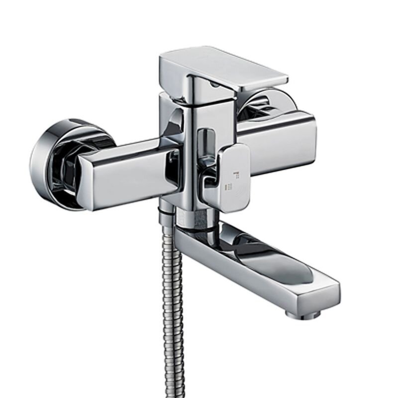 Изображение товара Смеситель G.lauf GOR3-A058 для ванны и душа хром однорычажный с поворотным изливом