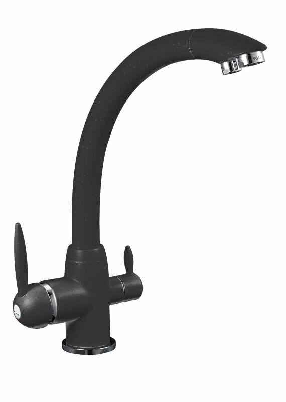 Изображение товара Смеситель G.lauf GOP18-A093KB для кухонной мойки с подключением к фильтру с питьевой водой, черный