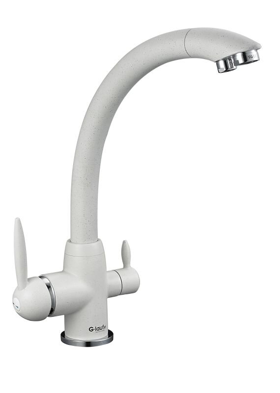 Изображение товара Смеситель для кухни G.lauf GOP18-A093KW с подключением к фильтру белый