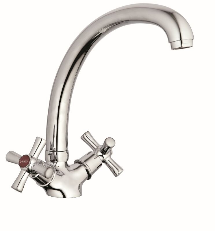 Изображение товара Смеситель для кухонной мойки G.lauf QMT4-B722 хром 16 см поворотный