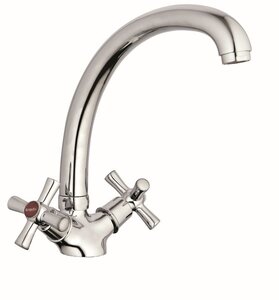 Изображение товара Смеситель для кухонной мойки G.lauf QMT4-B722 хром 16 см поворотный