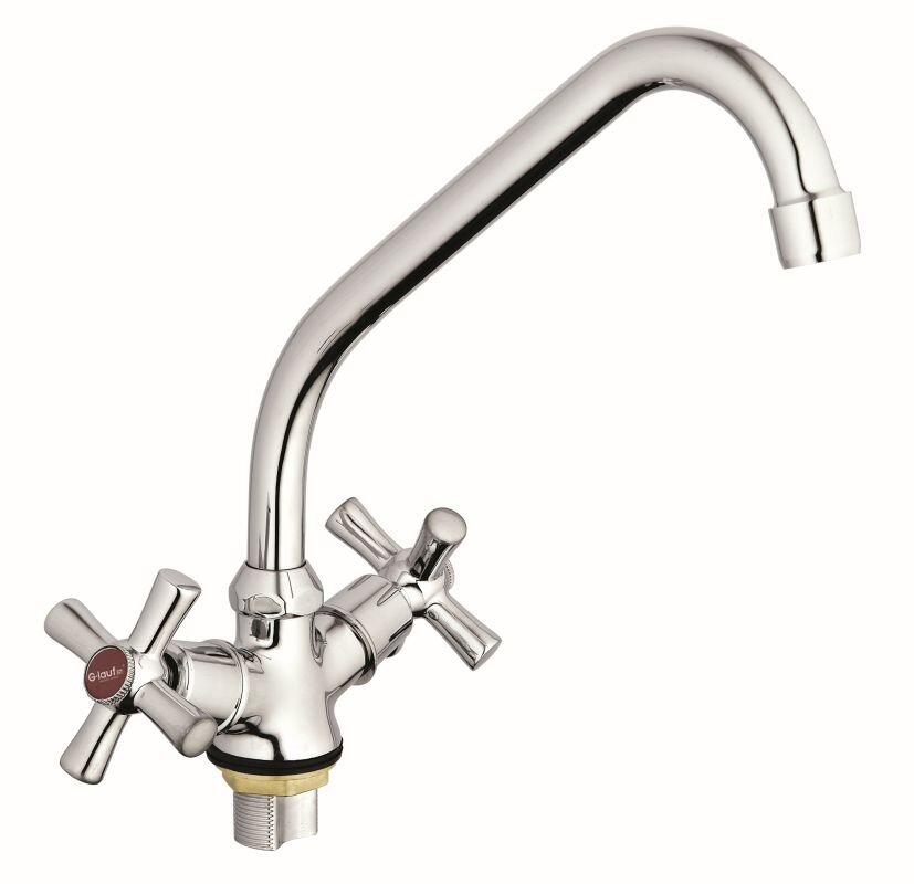 Изображение товара Смеситель G.lauf QFR4-A722 для кухонной мойки хром двухвентильный вращающийся