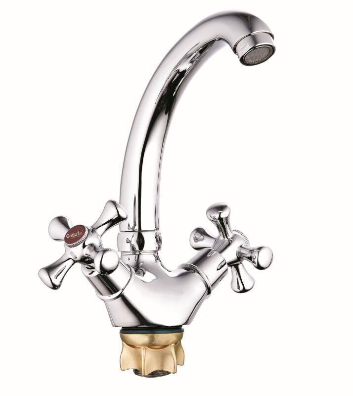 Изображение товара Смеситель G.lauf QTZ4-C827 для кухонной мойки, хром, поворотный излив