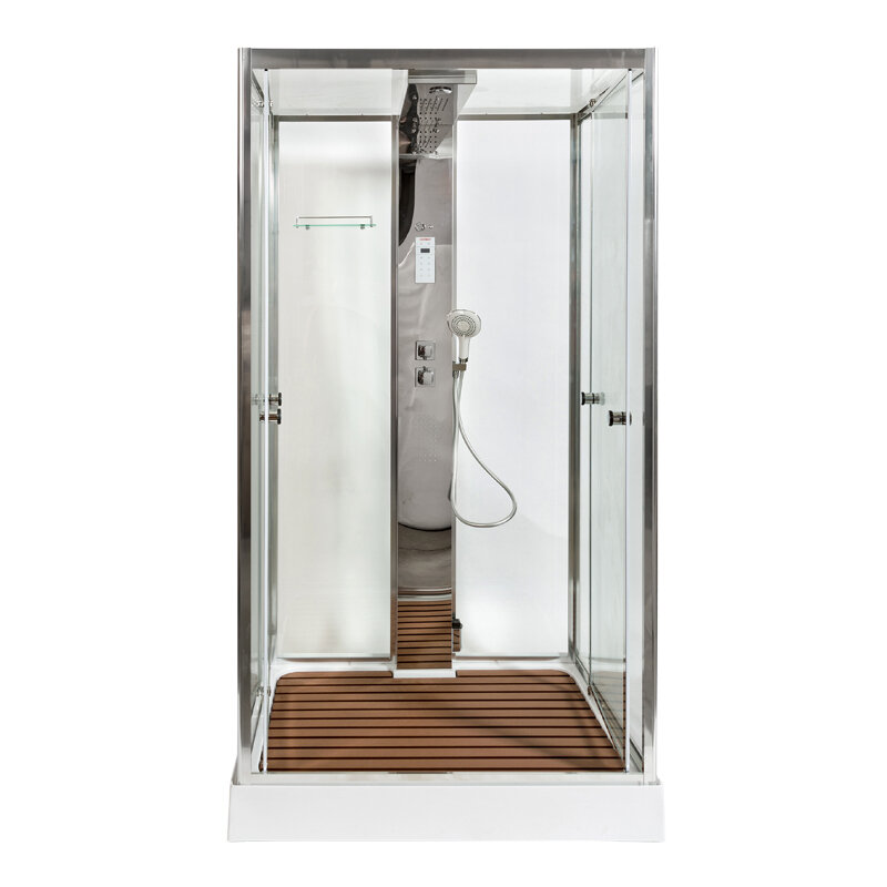 Изображение товара Душевая кабина Dto Z Z122 Espoo 120 x 90 x 220 см с подсветкой, с паром, хром