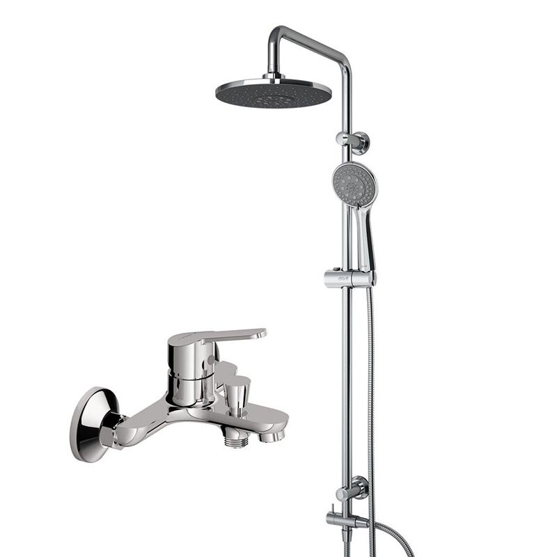 Изображение товара Душевая система Dorff Norma D0711010 с тропическим и ручным душем хром