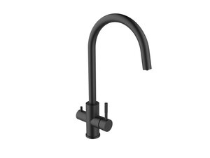 Изображение товара Смеситель для кухни Agger Zest с фильтровальной подачей черный матовый